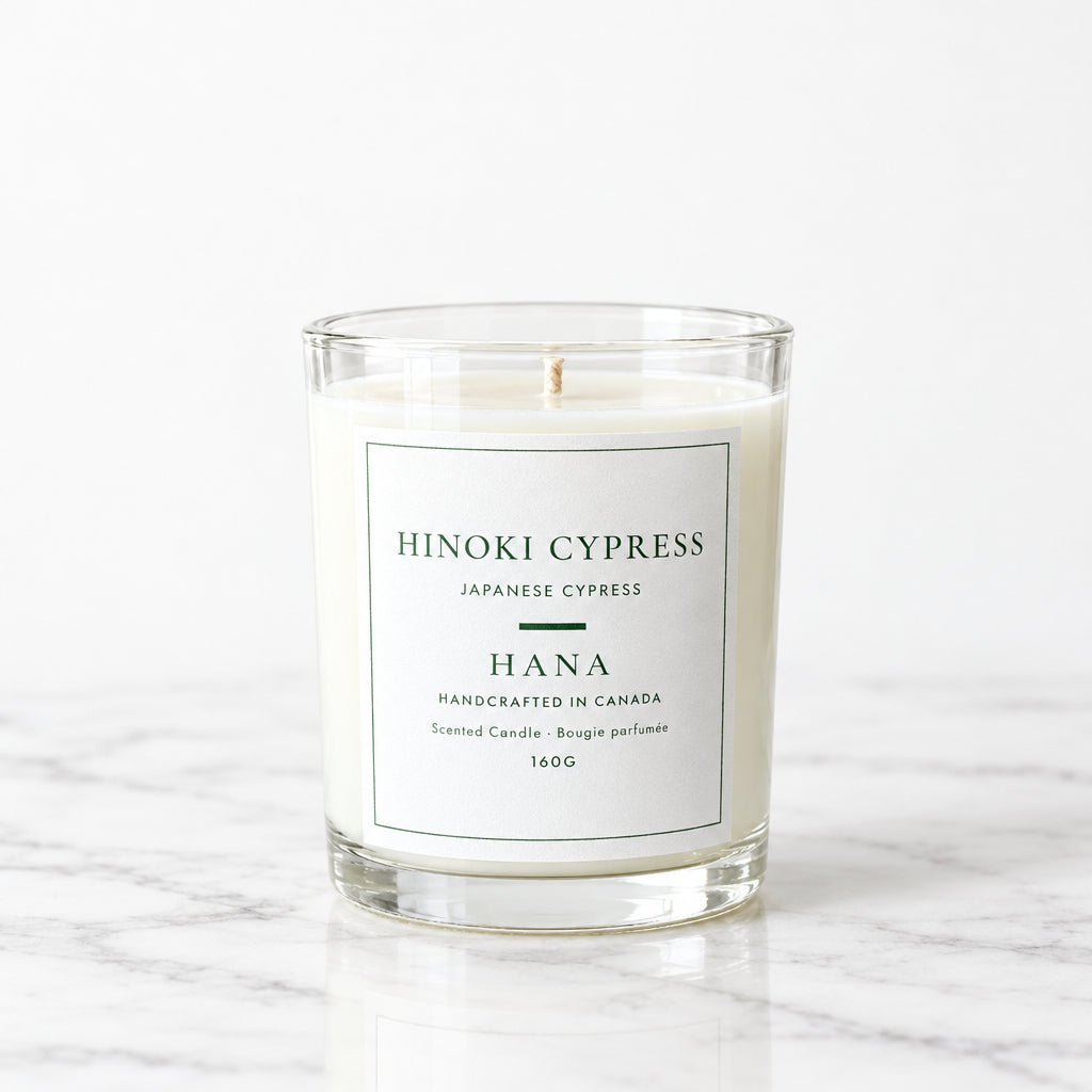 Hinoki Cypress Japanese Soy Candle | Spa Wood Scent