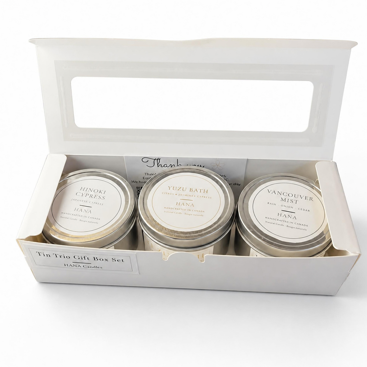 Tin Trio Gift Set | 3 Japanese Soy Candles (4 oz Tins)