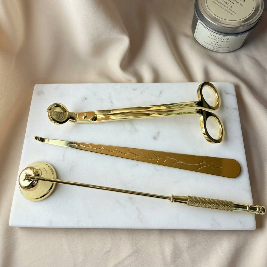 Candle Care Set | Wick Trimmer, Candle Snuffer & Wick Dipper