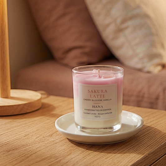 Sakura Latte Candle | Cherry Blossom & Vanilla Japanese Candle