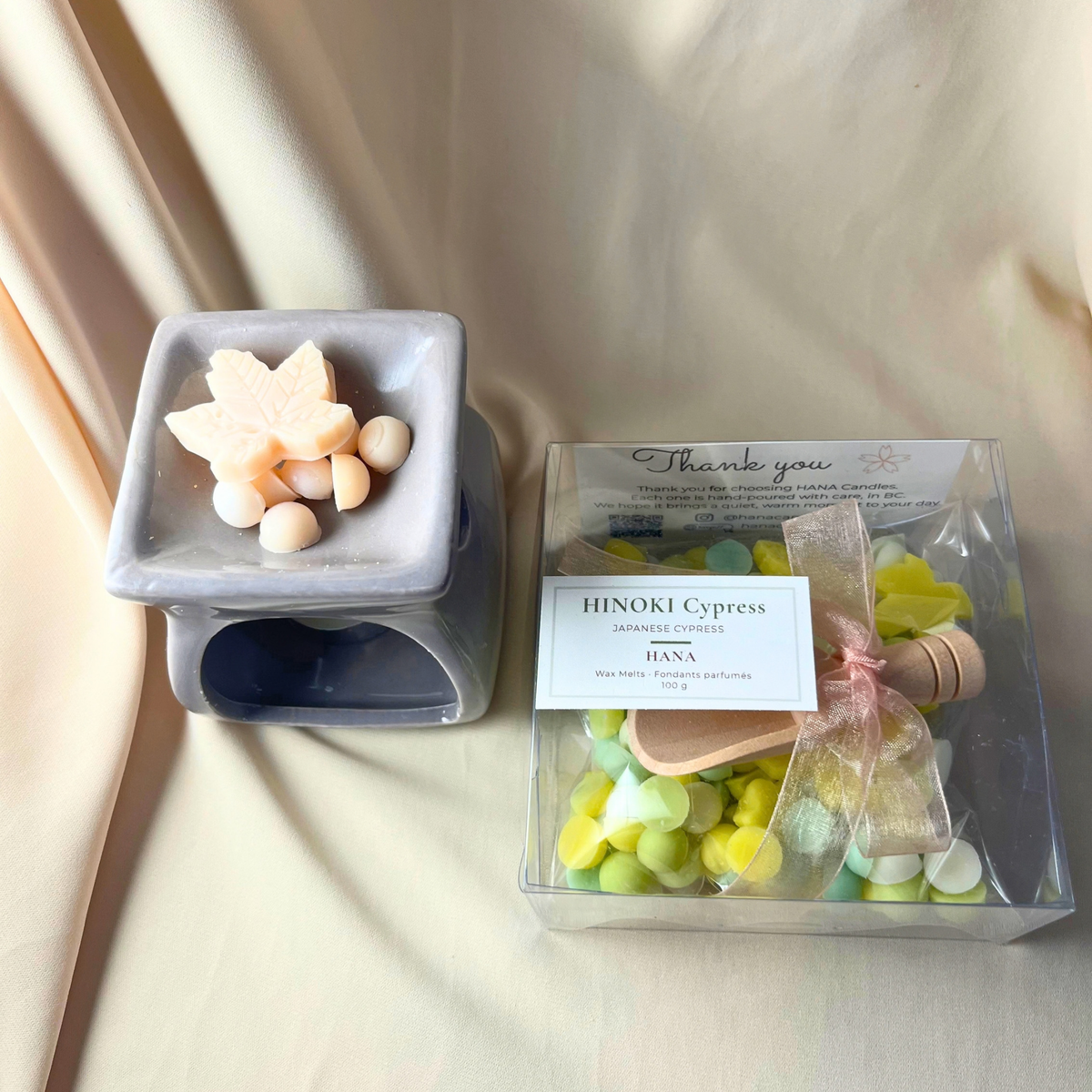 Hinoki Cypress Soy Wax Melts Box | Japanese Cypress Wood, 100% Soy