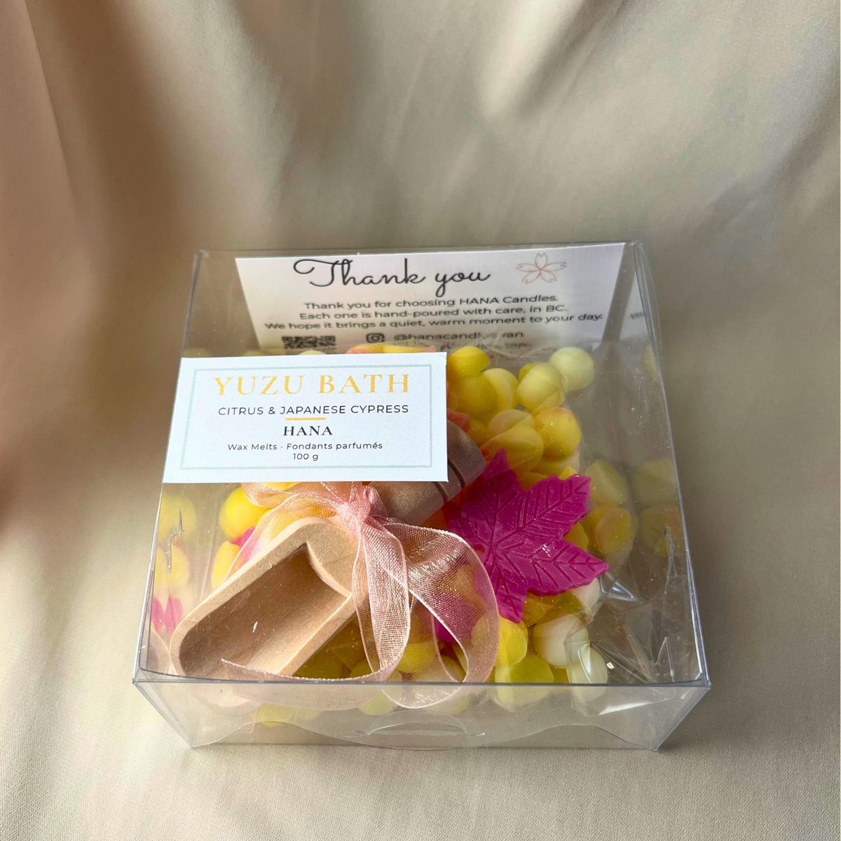 Yuzu Bath Soy Wax Melts Box | Warm Yuzu Citrus, 100% Soy