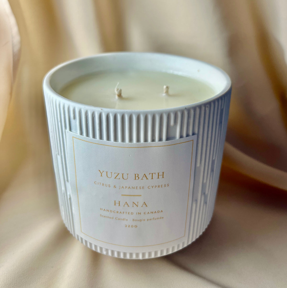 Yuzu Bath Ceramic Soy Candle | Yuzu Citrus & Hinoki, 320g