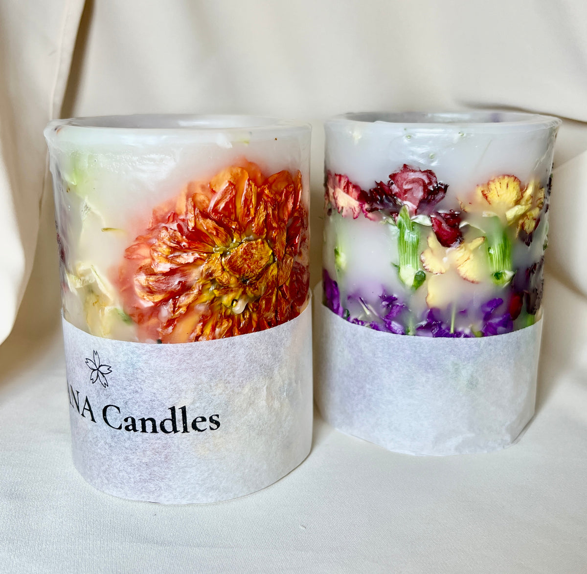 Botanical Keepsake Candles, Set of 2 (Made to Order)
